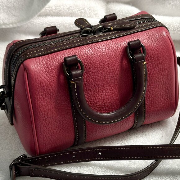 COACH Ruby 18 Satchel in colorblock Pewter/Rouge Multi.  Authentic CA116 - Picture 1 of 9